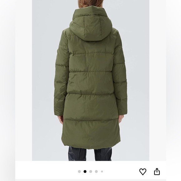 Orolay Women's Army Green Hooded Puffer Jacket - Down filled size S - Picture 2 of 8